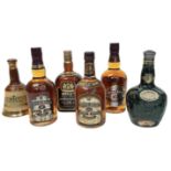 Six Bottles of Whisky. Includes: Chivas x 4 - Boxed Royal Salute - 21 Years (75cl). Boxed Regal - 12