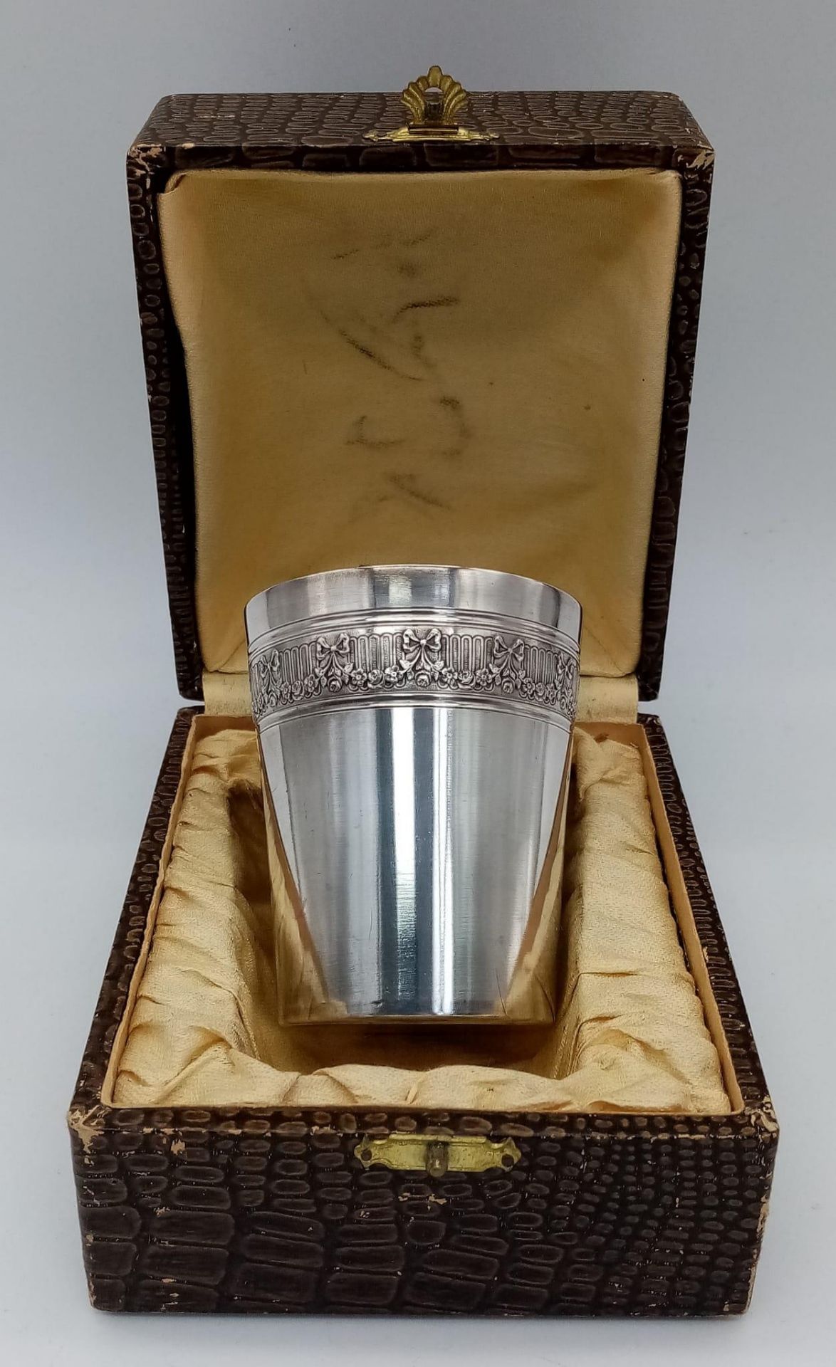 3 rd Reich Schnapps Cup Gifted to an Iron Cross 1 st Class Winner. In Original Box. - Bild 4 aus 4