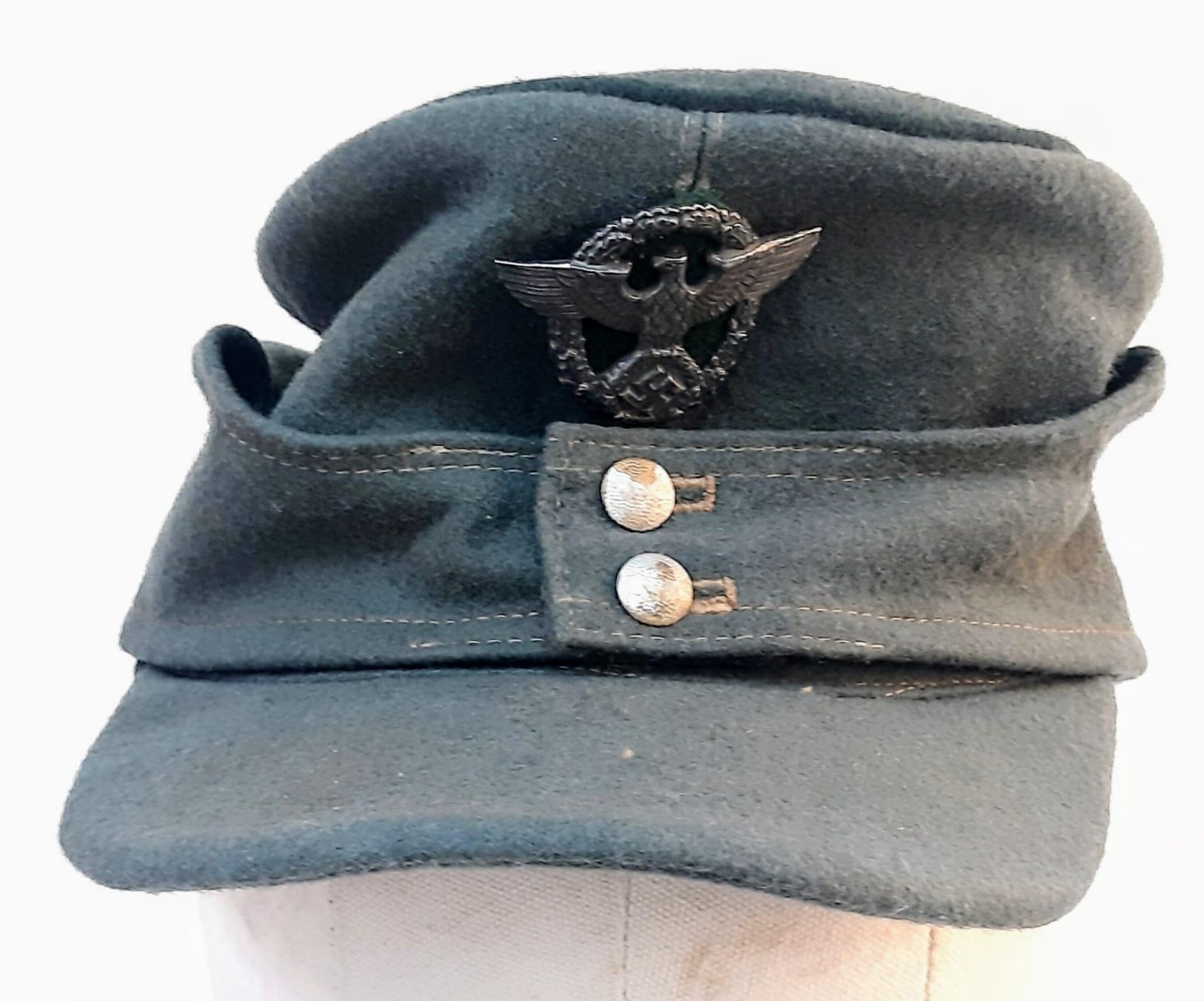 WW2 German Field Police M43 Cap.