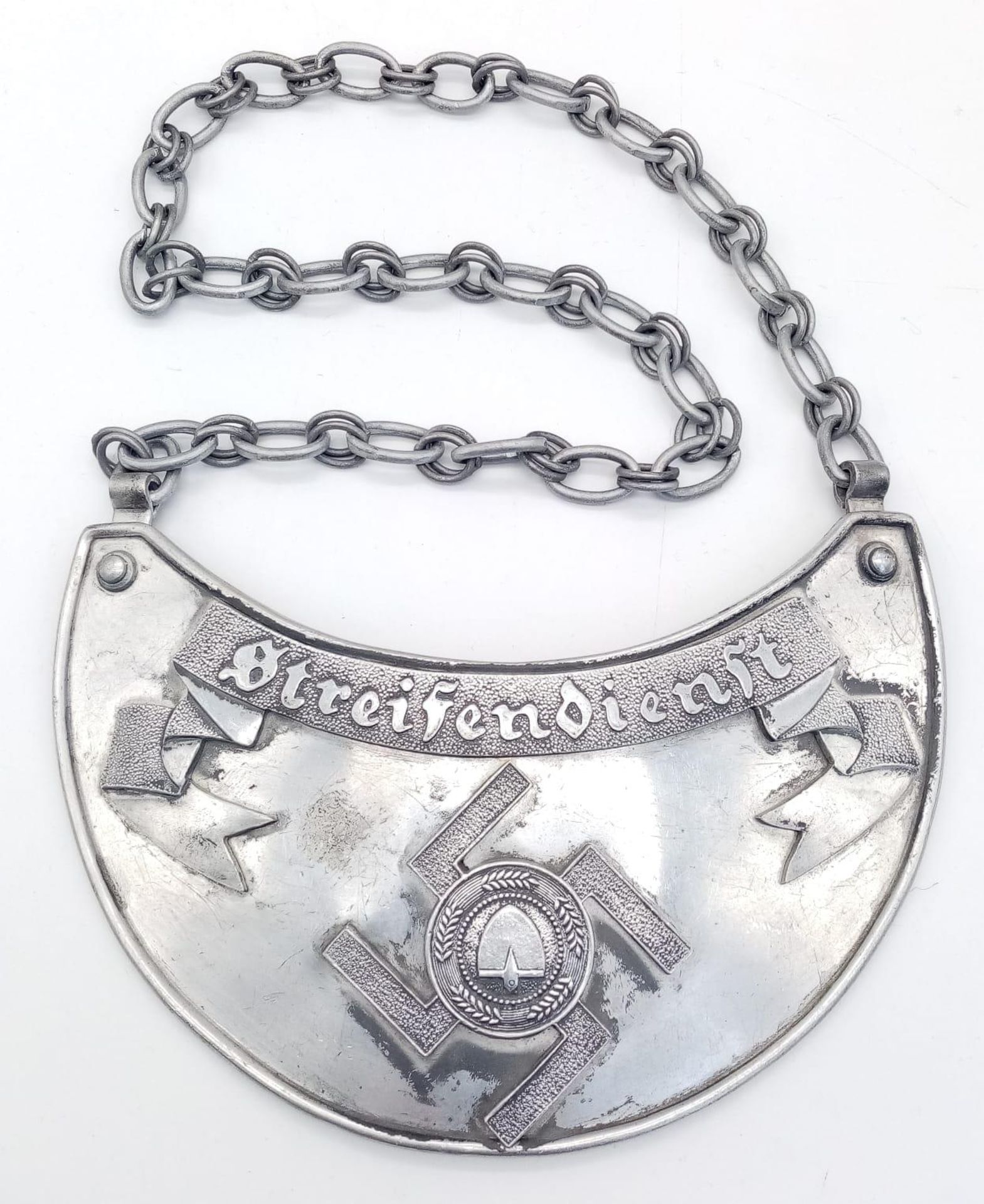 3 rd Reich 1936 Model RAD “Streifendienst” (Patrol Service) Gorget. Worn by Patrol leaders of the