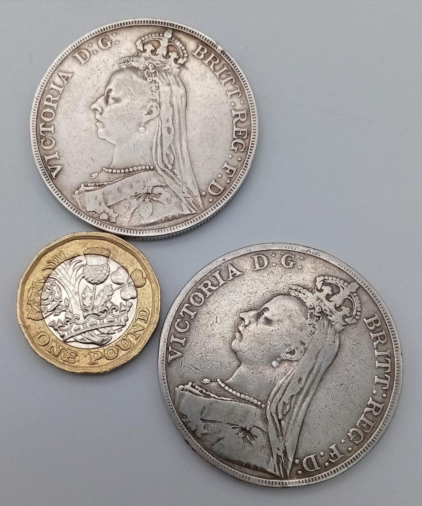 Two Queen Victoria Silver Halfcrown Coins 1890 and 1891. Please see photos for conditions. - Image 2 of 2