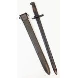 WW1 American 1905 Pattern 16” Springfield Bayonet. Maker Marked: S.A for the Springfield Armoury.