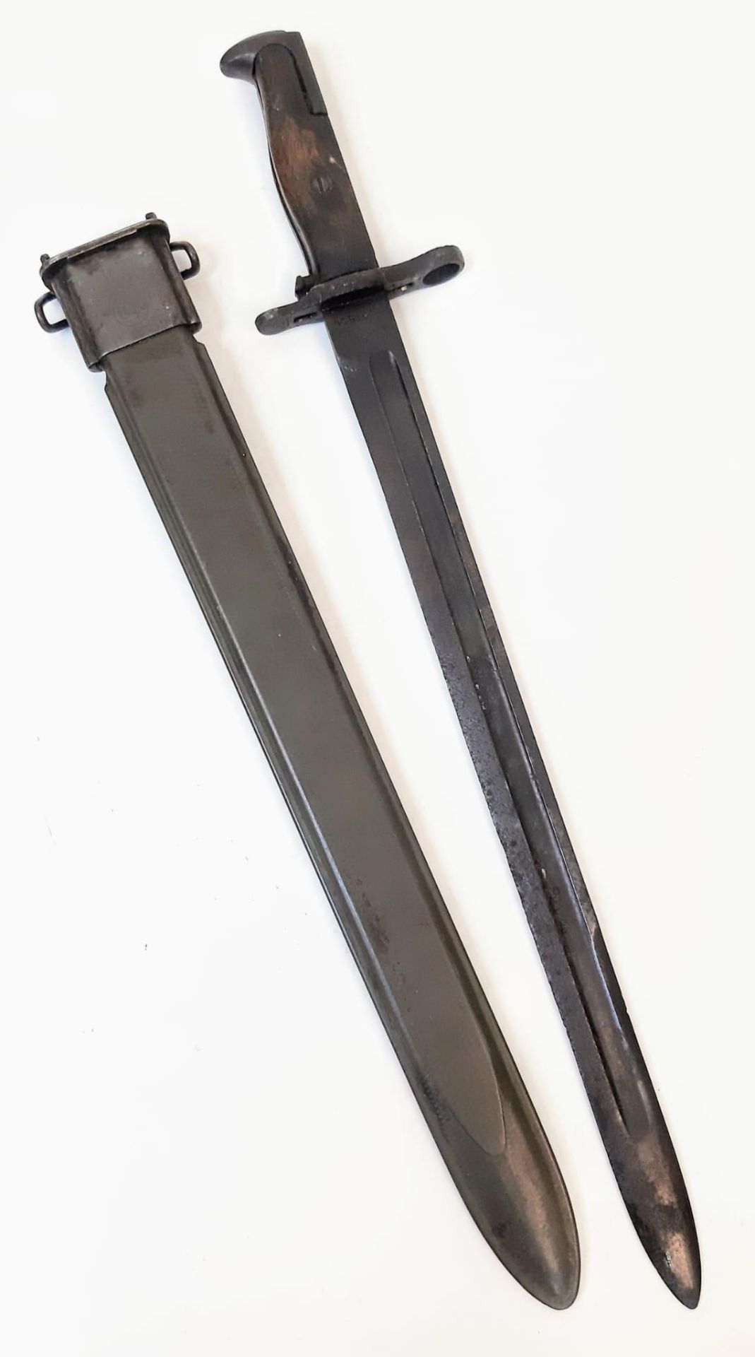 WW1 American 1905 Pattern 16” Springfield Bayonet. Maker Marked: S.A for the Springfield Armoury.