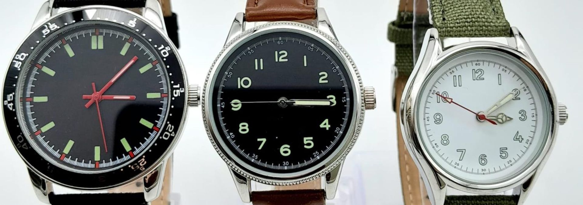 A Parcel of Three Unworn Military Homage Watches. Comprising a 1960’s Portuguese Colonial Watch ( - Image 2 of 7