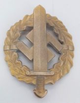 3 rd Reich Gold Grade S.A Sports Badge. Maker: Berg & Nolte.