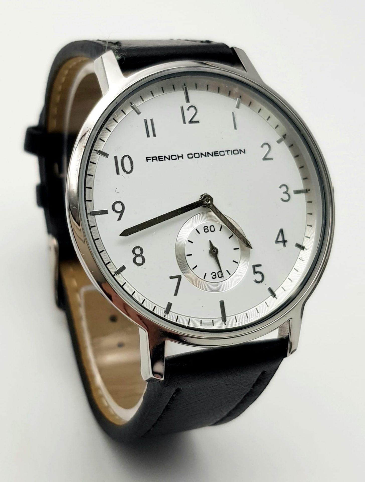An Unused Subsidiary Dial Quartz Watch by French Connection. 44mm Including Dial. Full Working