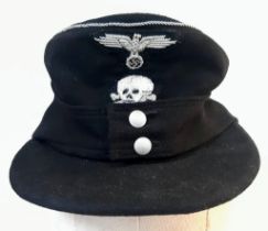 1943 Dated Waffen SS Officers M43 Cap. Very good condition for its age. Reputedly a German Cellar