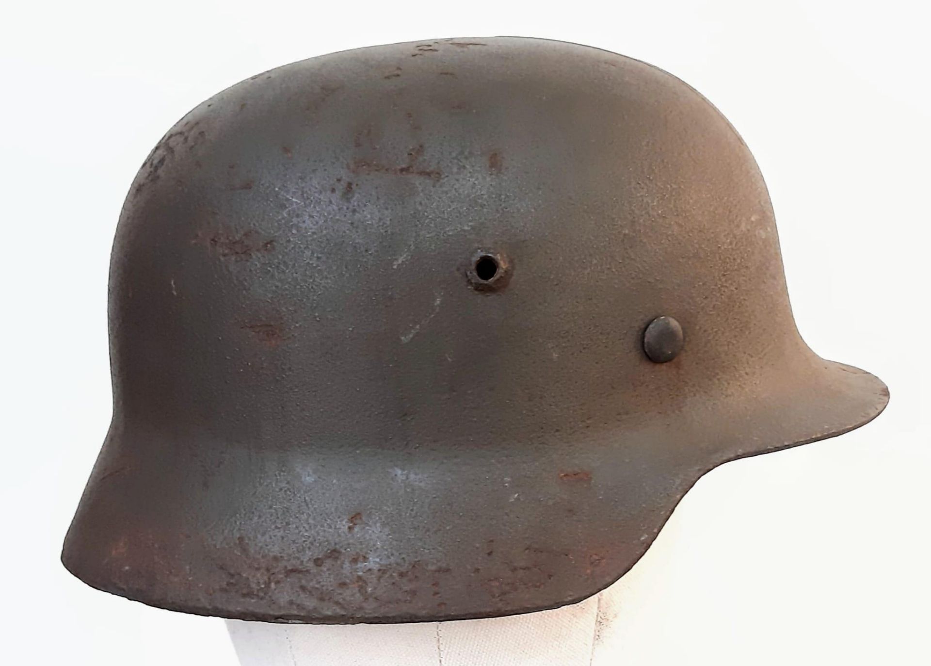 WW2 German M35 Single Luftwaffe Helmet. Found in a French Brocant (Flea Market) - Bild 3 aus 5