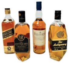Four Fantastic Bottles of Boxed Whisky. To include: 2 x Antiquarry (Delux and Finest 12 Year Old -