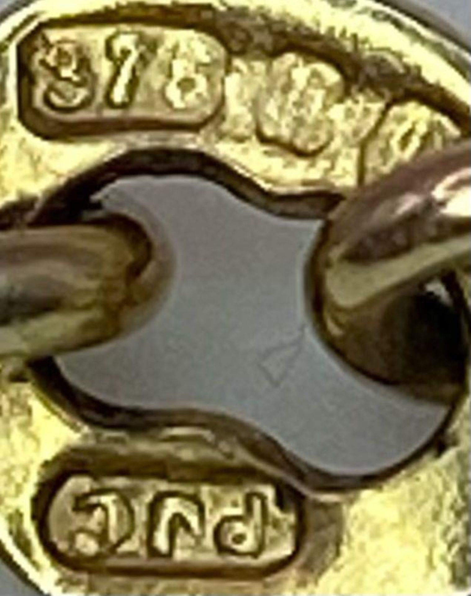 A Vintage 9K Yellow Gold Rope Necklace. 38cm. 7.36g weight. - Bild 4 aus 4