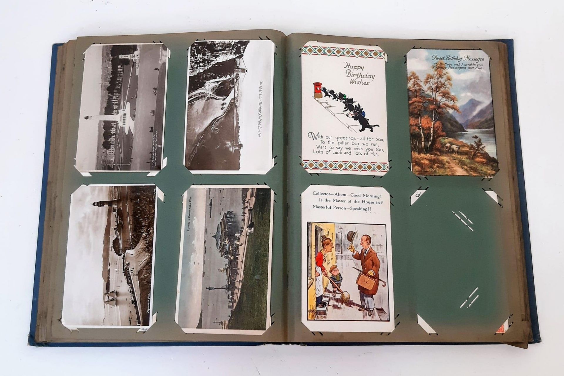 An Antique Postcard Album Collection (George V Era) - Some rare treasures. Over 180 cards. - Image 5 of 7