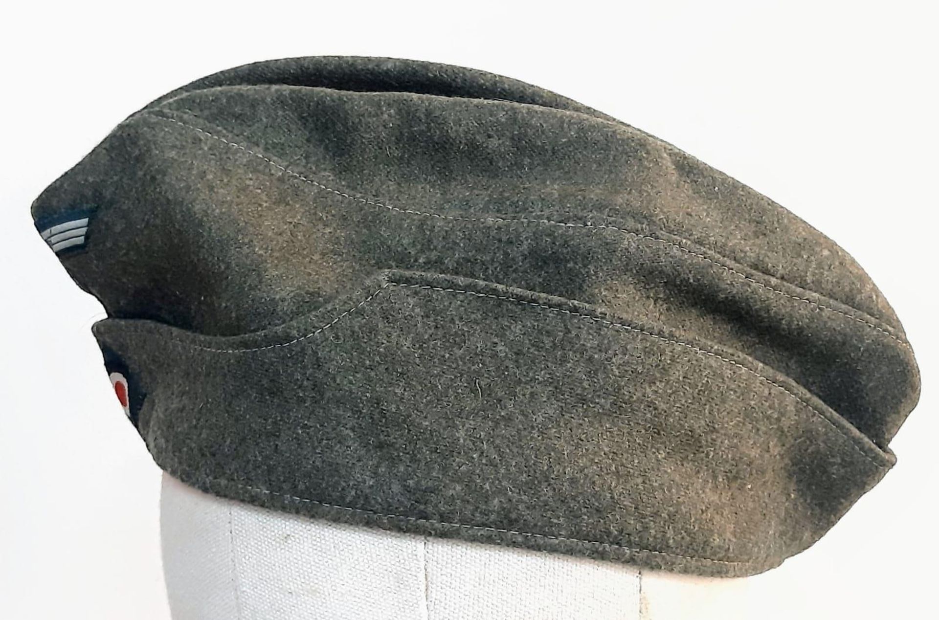 WW2 German Heer (Army) M34 Overseas Side Cap. Good condition for its age. - Bild 2 aus 6