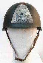 WW2 Italian “Brigata Garibaldi” Fascist Helmet.