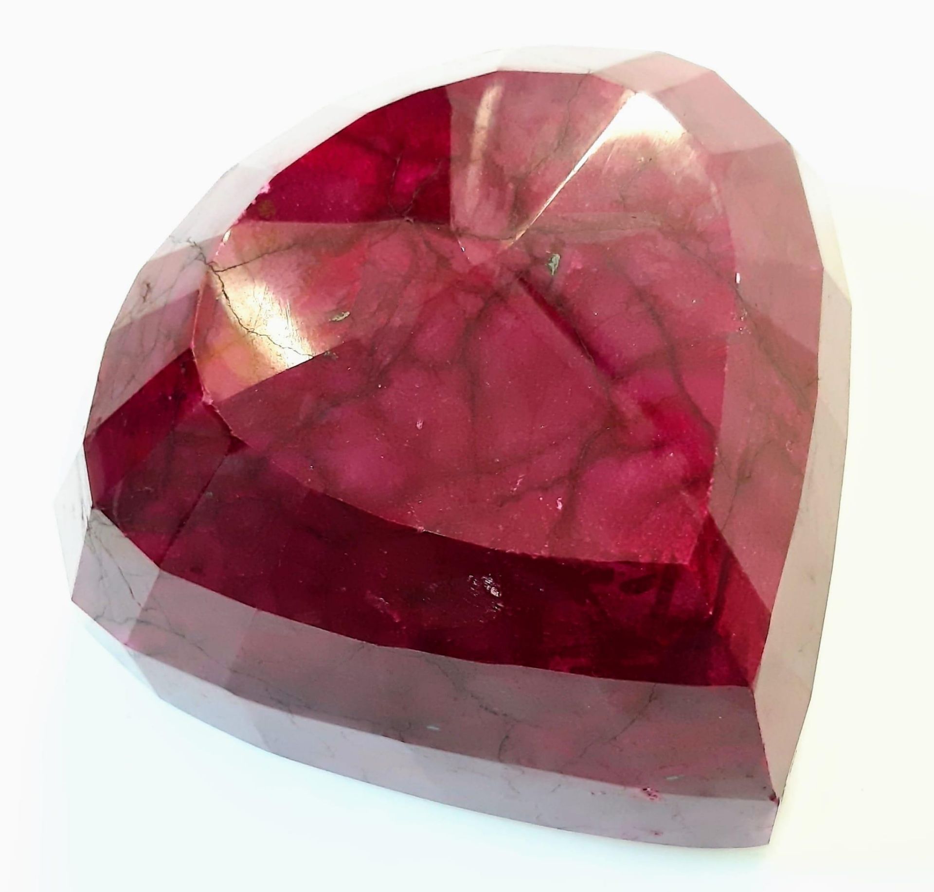 A Mammoth 6625ct Earth-Mined African Ruby. Pear Shape with a GLI Certificate.This is a colour-