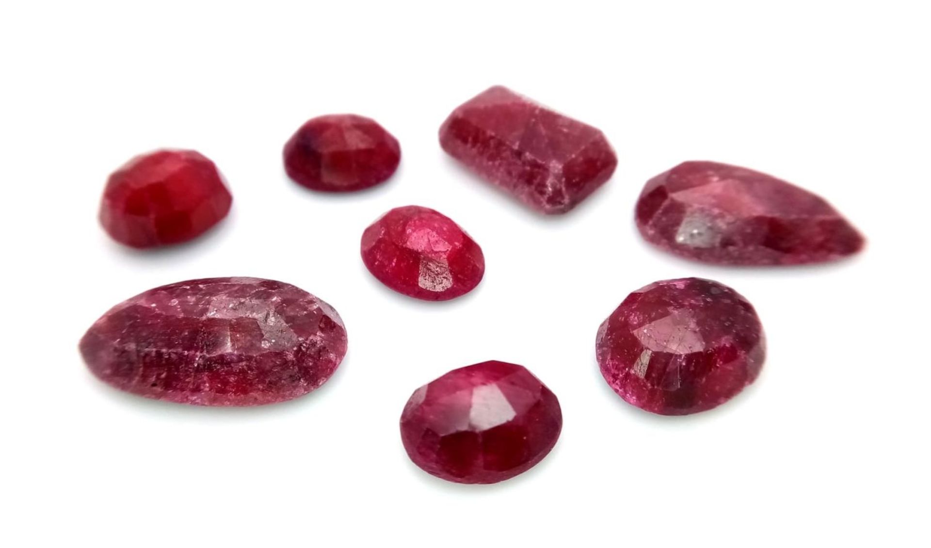 A 68ctw Lot of Natural Rubies.