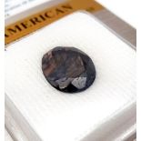 A 12.33ct Untreated Rare Sheen Purplish Blue Sapphire Gemstone. Kenya Origin. Comes in a sealed