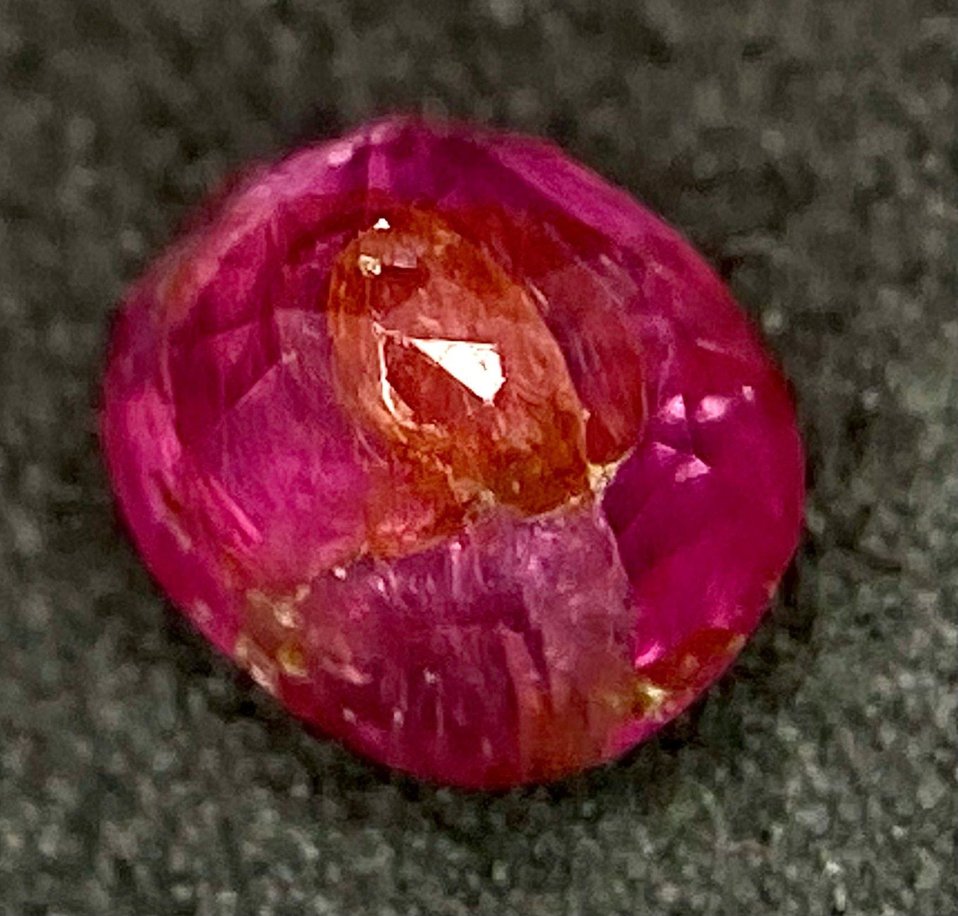 A 1.09ct Untreated Afghanistan Rare Pigeon Blood Red Ruby, in the Oval shape cut. Comes with the