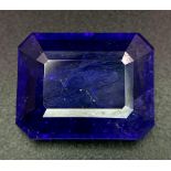 A 20.67ct Faceted Tanzanite Gemstone. Comes with the GFCO Certificate. Very Rare Large Size