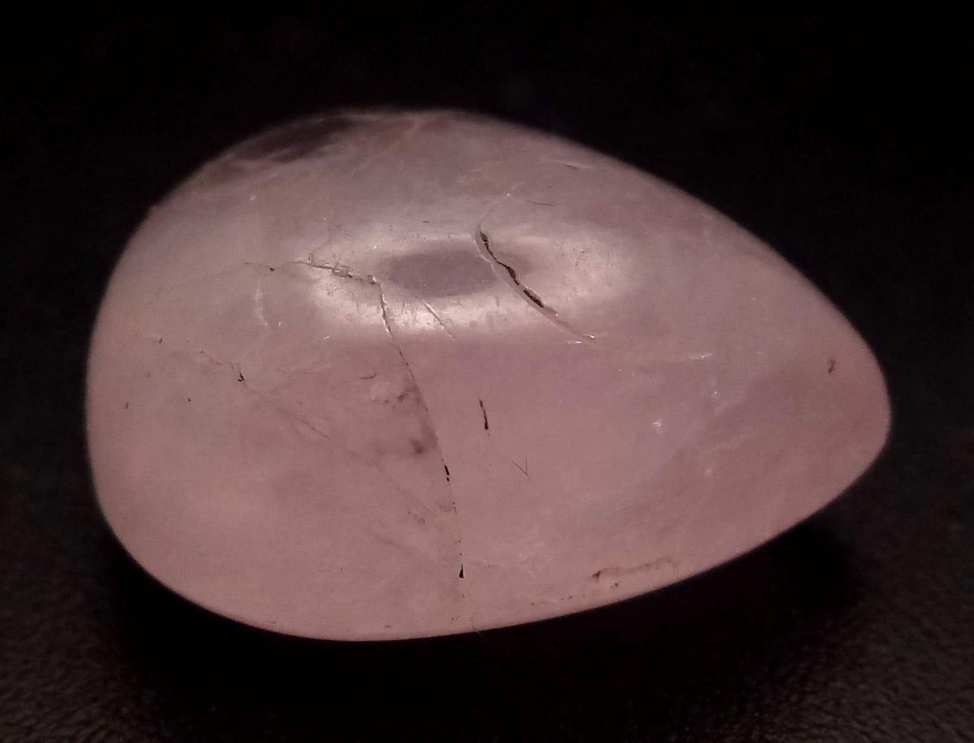 A 16.70ct Natural Morganite, in Pear Cabochon shape. Comes with the GLI certificate. - Bild 2 aus 3