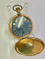 Vintage Masonic full hunter pocket watch ( working )