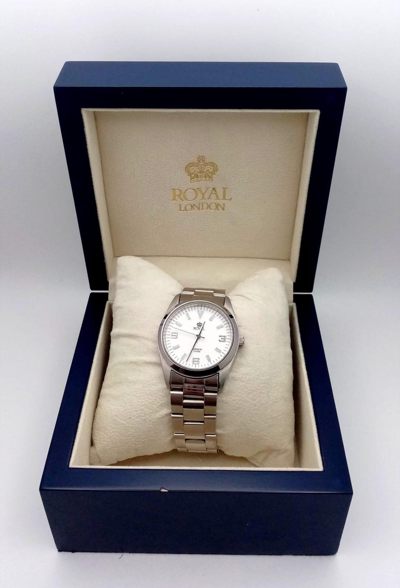 An Excellent Condition Men’s Stainless Steel Watch by Royal London Model RL4349. 38mm Including - Bild 7 aus 7