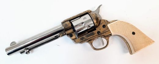 A Replica 1860s Revolver. Made in Spain. Cocks and dry fires. Over 18 only. UK sales only.