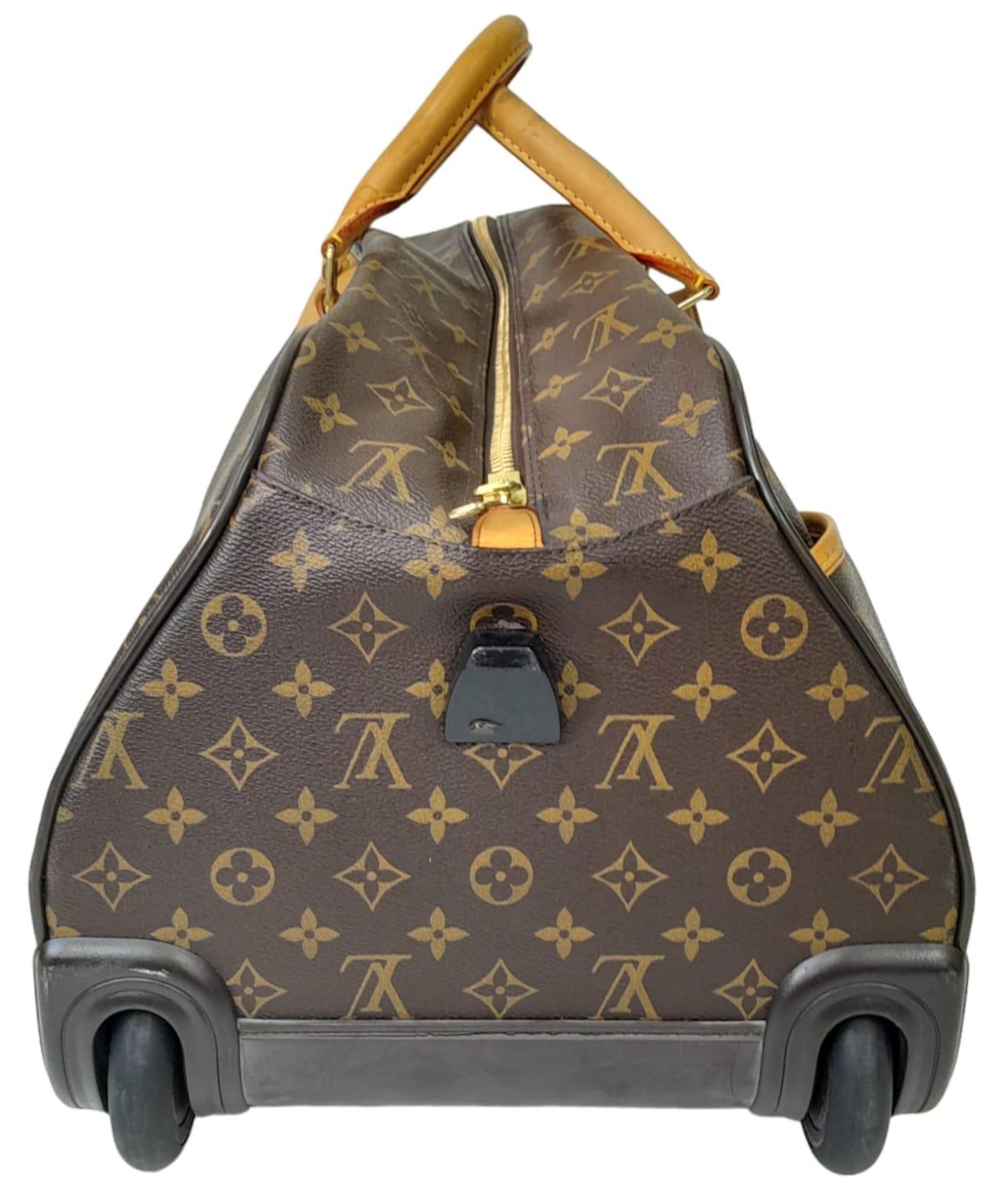 A Louis Vuitton Monogram Eole Convertible Travel Bag. Leather exterior with gold-toned hardware, - Image 4 of 11