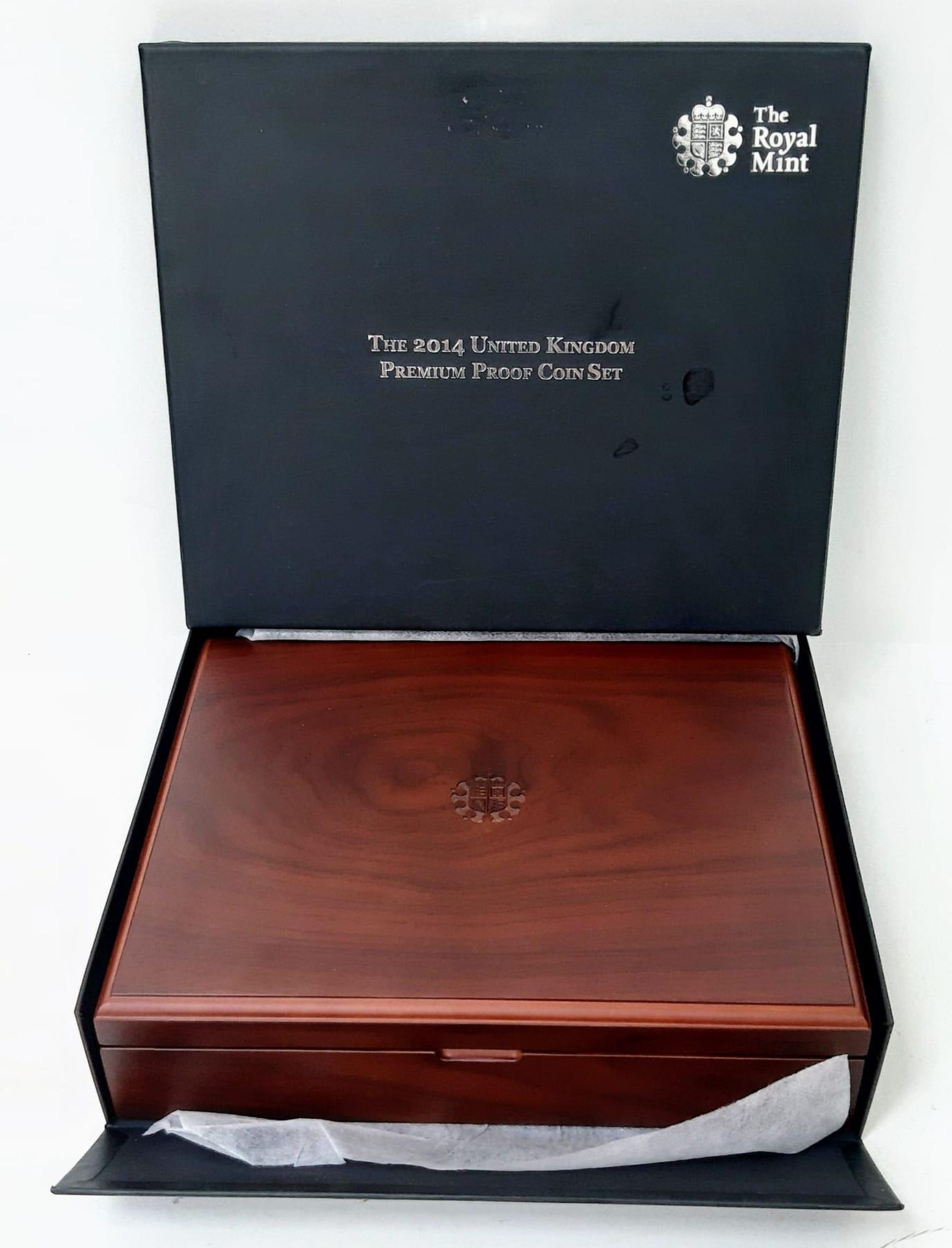 The Royal Mint 2014 United Kingdom Premium Proof 15 Coin Set. Slight marks on exterior box but the - Image 7 of 8