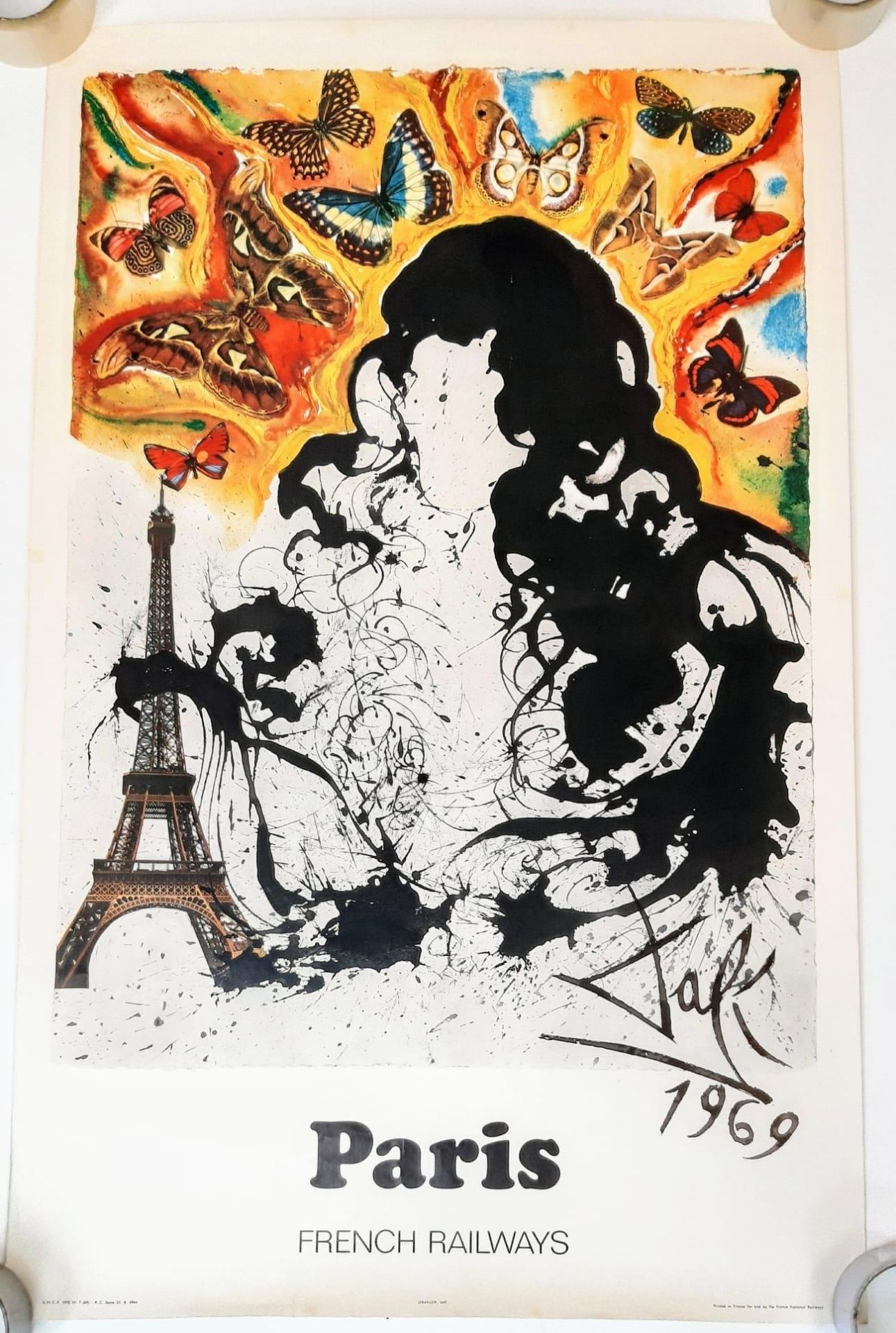 A rare set of 5 posters by Salvador Dali 'The Butterfly Suite' for the SNCF, the French National - Image 2 of 22