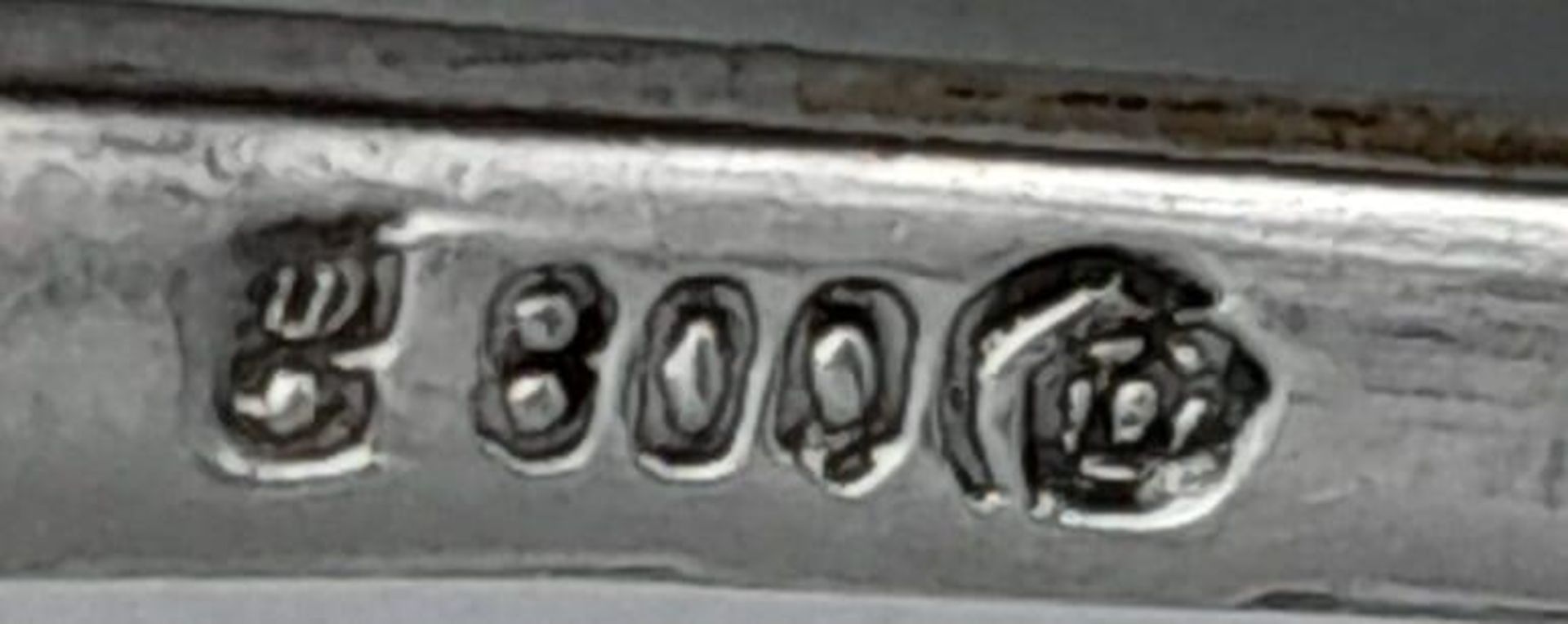 6x hallmarked 800 Silver Waffen SS Spoons. - Image 6 of 6