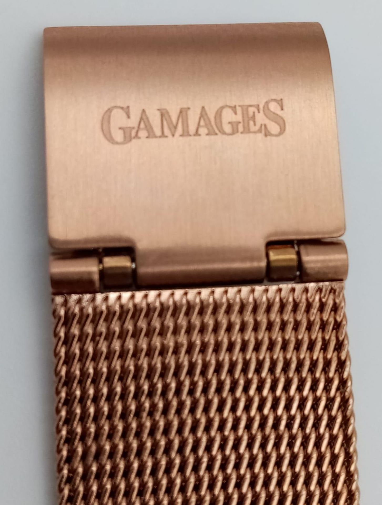 An Unused, Limited Edition, Gamages of London Gold Tone ‘Cruiser Diamond Watch’ Model 8014. The - Image 4 of 6