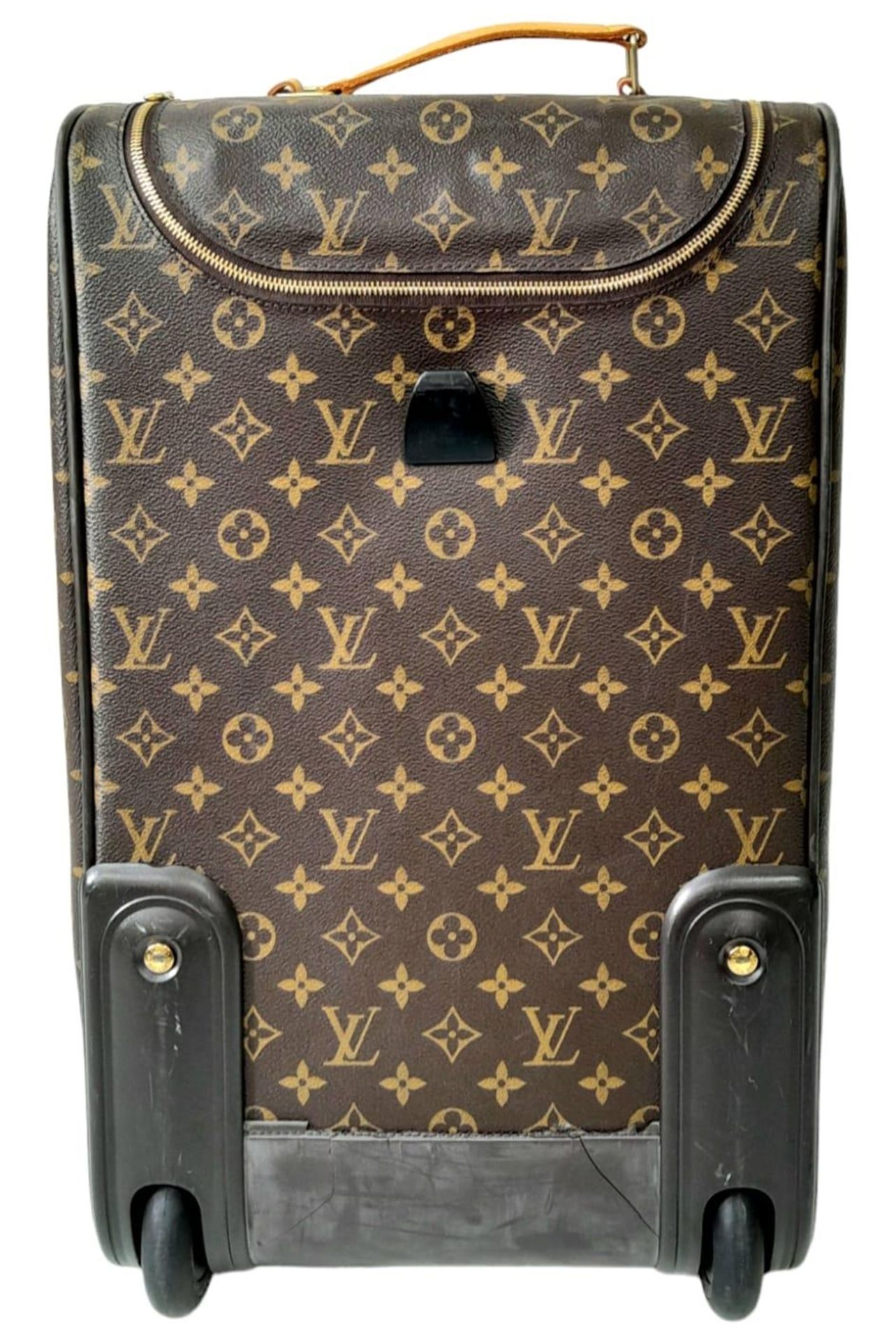 A Louis Vuitton Monogram Eole Convertible Travel Bag. Leather exterior with gold-toned hardware, - Image 6 of 11