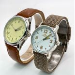 Two Unworn Military Homage Watches Comprising: a 1940’s Design Canadian Airforce Watch 36mm