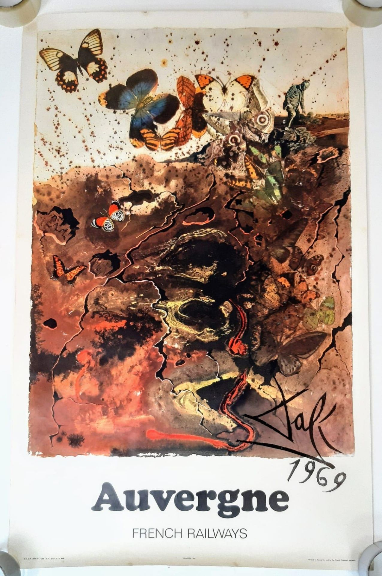 A rare set of 5 posters by Salvador Dali 'The Butterfly Suite' for the SNCF, the French National - Image 15 of 22