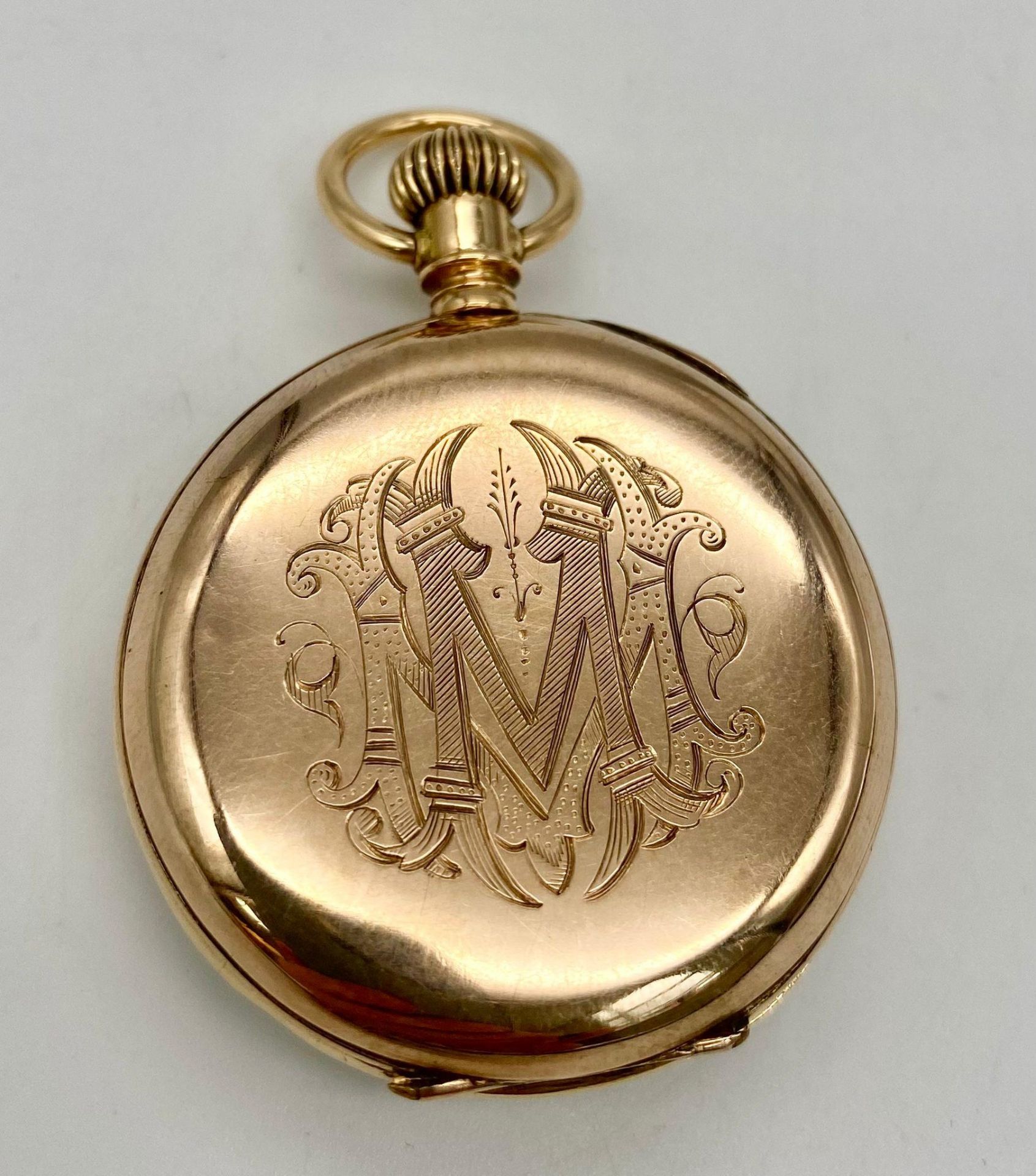 An Antique (1891) 10K Gold Cased Waltham Small Pocket Watch. Rare - only 1 of 5600 made. 13 - Image 2 of 4