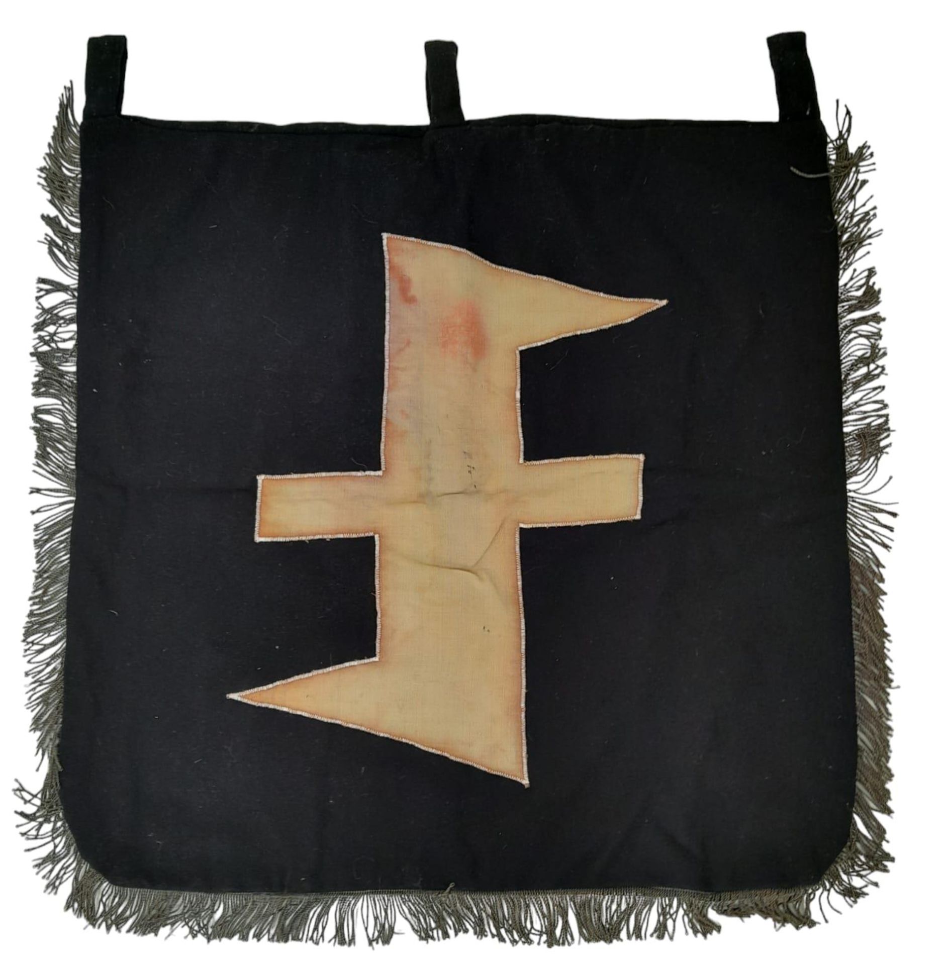 3rd Reich Dutch SS Trumper Banner. - Bild 3 aus 3