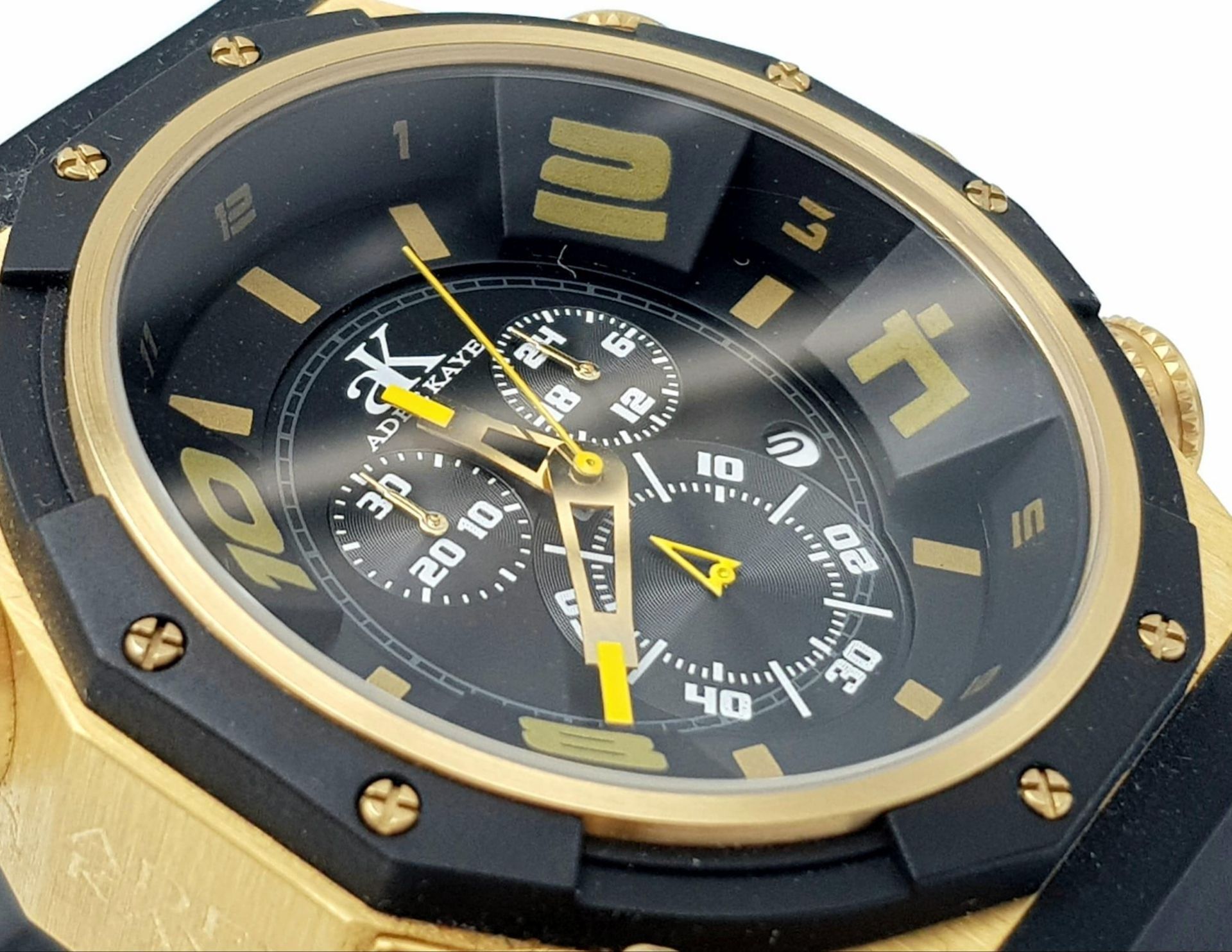 An Unworn Limited Edition Run Adee Kaye, Beverley Hills, Oversize Sports Chronograph. 65mm Including - Image 4 of 7
