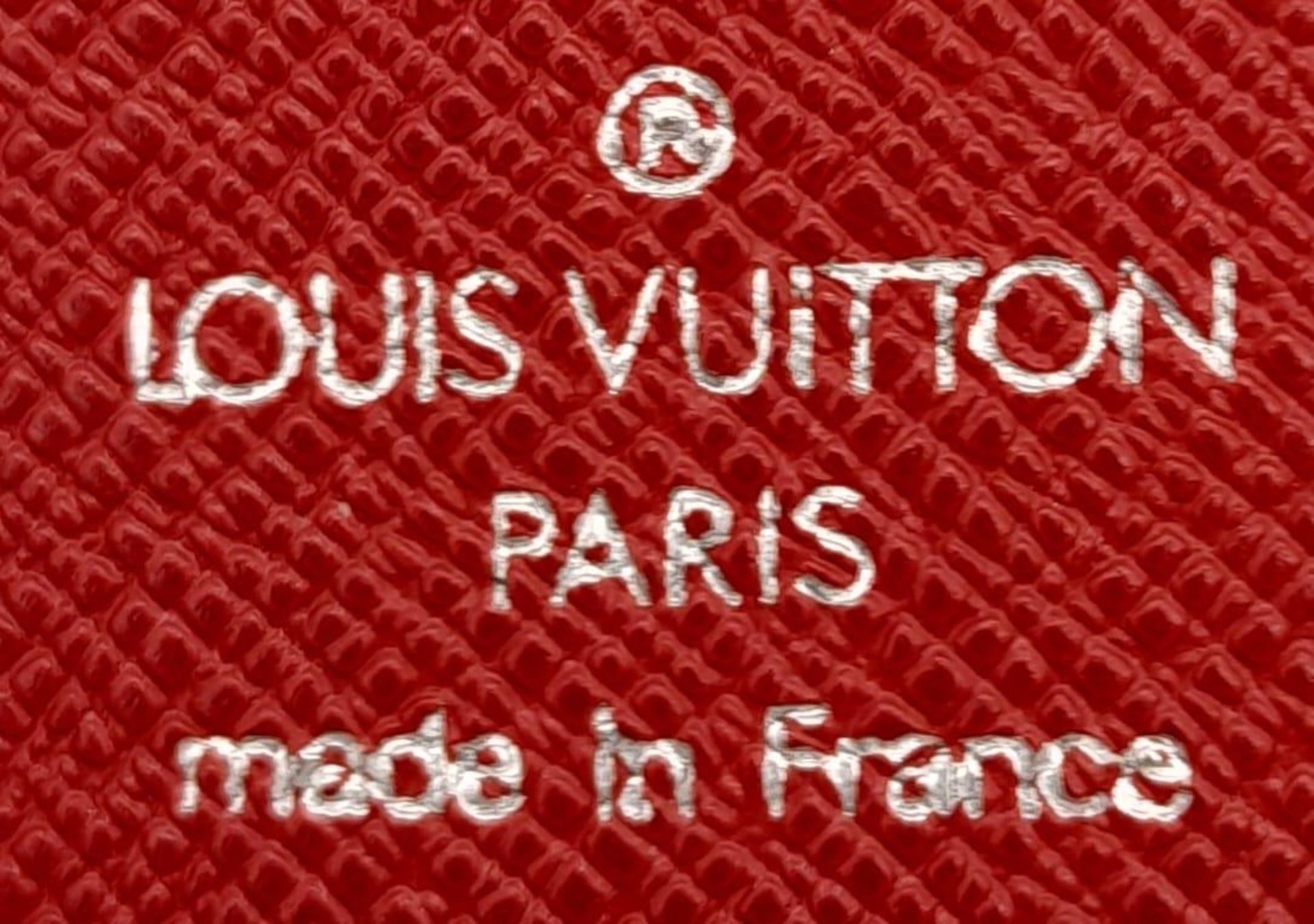 A Louis Vuitton Castillan Red Epi Leather French Purse Wallet. Epi Leather Exterior with the LV logo - Bild 9 aus 10