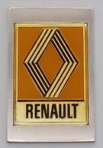 A STERLING SILVER RENAULT PLAQUE FRENCH CAR MANUFACTURER 23.8G , 43mm x 27mm. ref: 8132