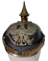 WW1 Prussian Nco’s Pickelhaube Spiked Helmet.