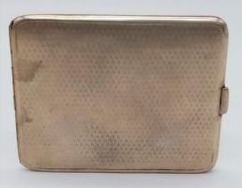 A Vintage 1923 Hallmarked Silver Cigarette Case by the Renowned ‘Asprey of London’. 11x8cm. Weight