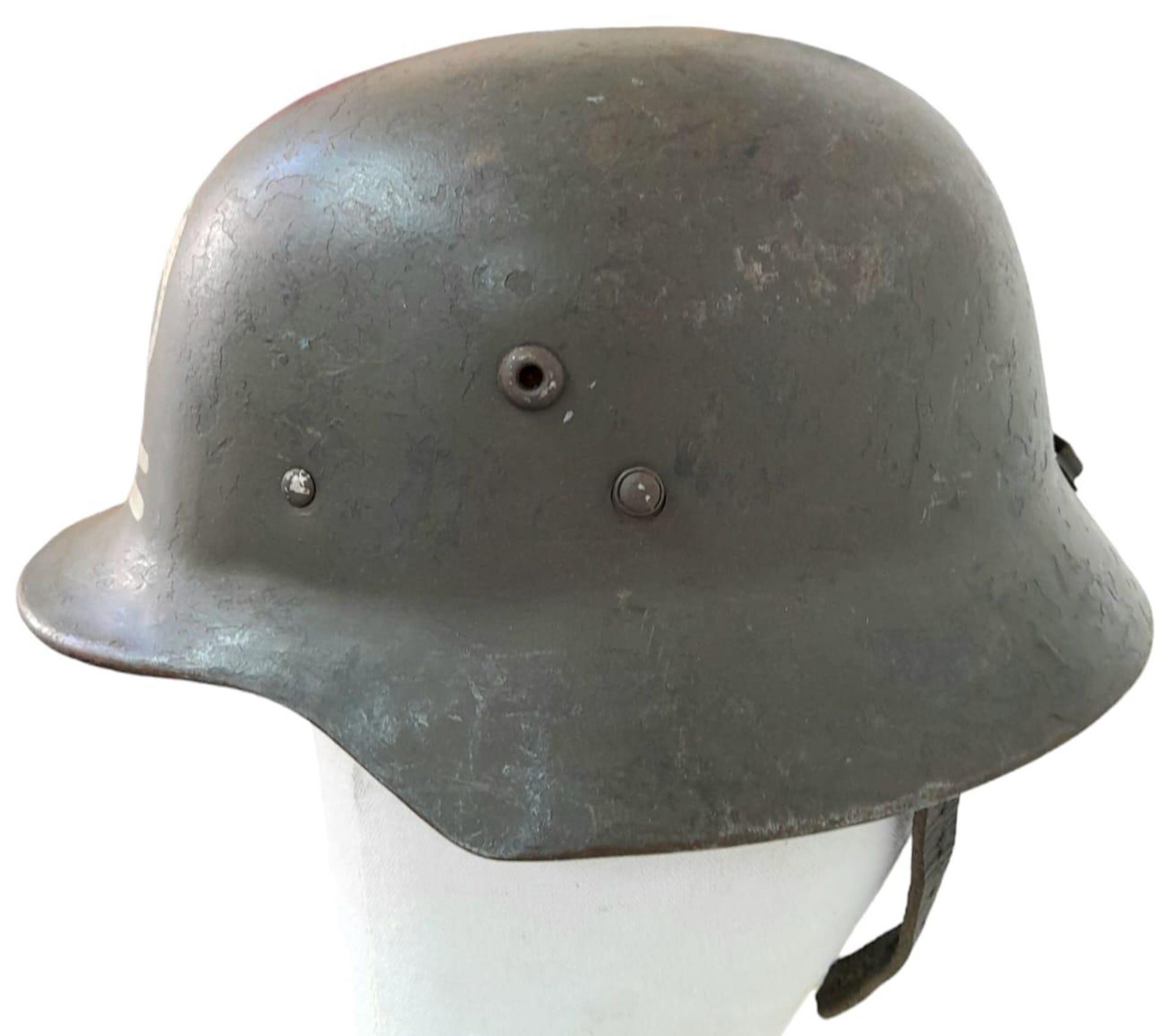 WW2 Finnish Kev Os 4 “The White Death” Helmet with write up. - Bild 3 aus 7