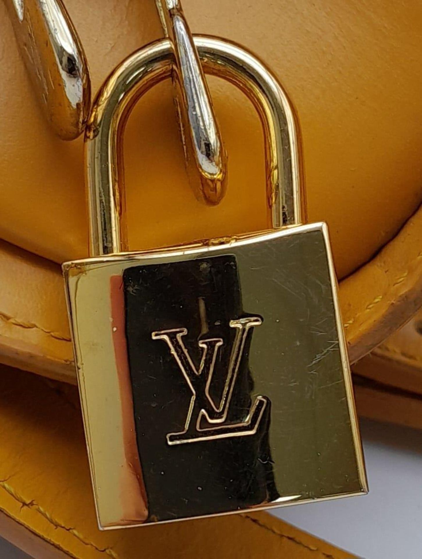 A Louis Vuitton Yellow 'Mabillon' Backpack. Epi leather exterior with gold-toned hardware, the - Image 7 of 9