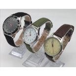 A Parcel of Three Unworn Military Homage Watches Comprising; 1) 1960’s Portuguese Colonial Watch (