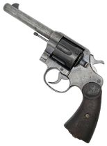 A Vintage Colt Service Revolver - 455 ELEY. This USA made pistol has a 5.5 inch barrel and battle-