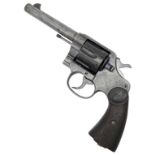 A Vintage Colt Service Revolver - 455 ELEY. This USA made pistol has a 5.5 inch barrel and battle-