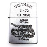 Vietnam War Era Zippo Lighter Dated Coded on base 1972. UK Mainland sales ONLY