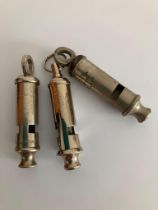 3 x Vintage WHISTLES To include ACME, METROPOLITAN, and CITY.