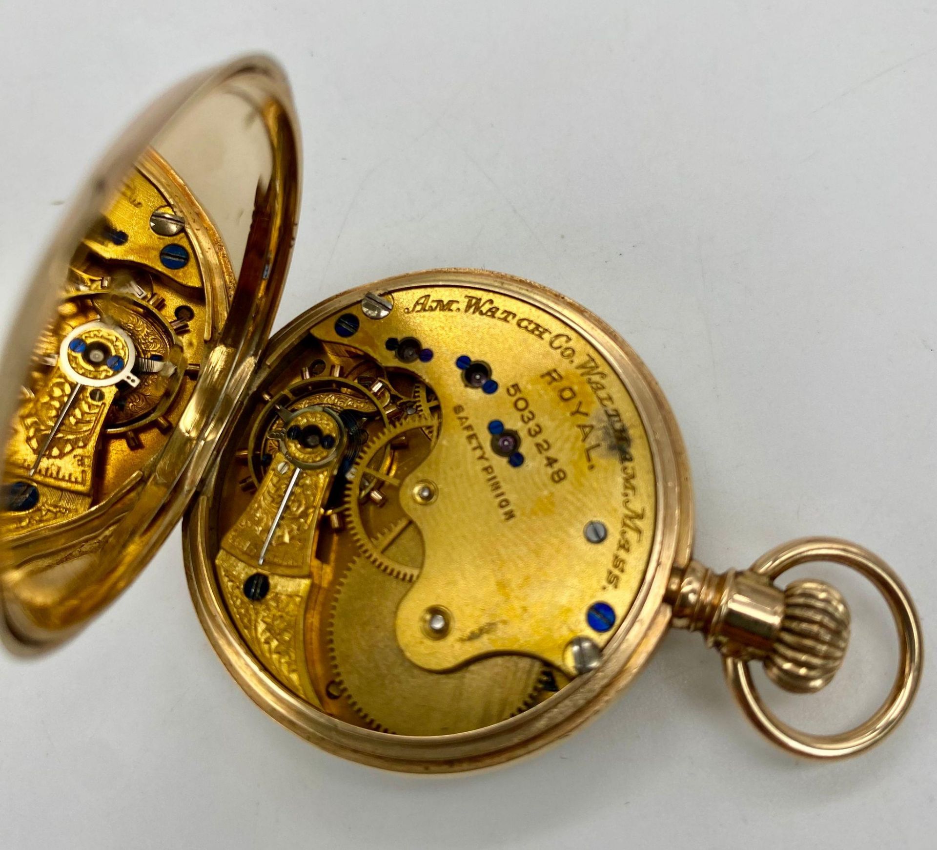 An Antique (1891) 10K Gold Cased Waltham Small Pocket Watch. Rare - only 1 of 5600 made. 13 - Image 4 of 4