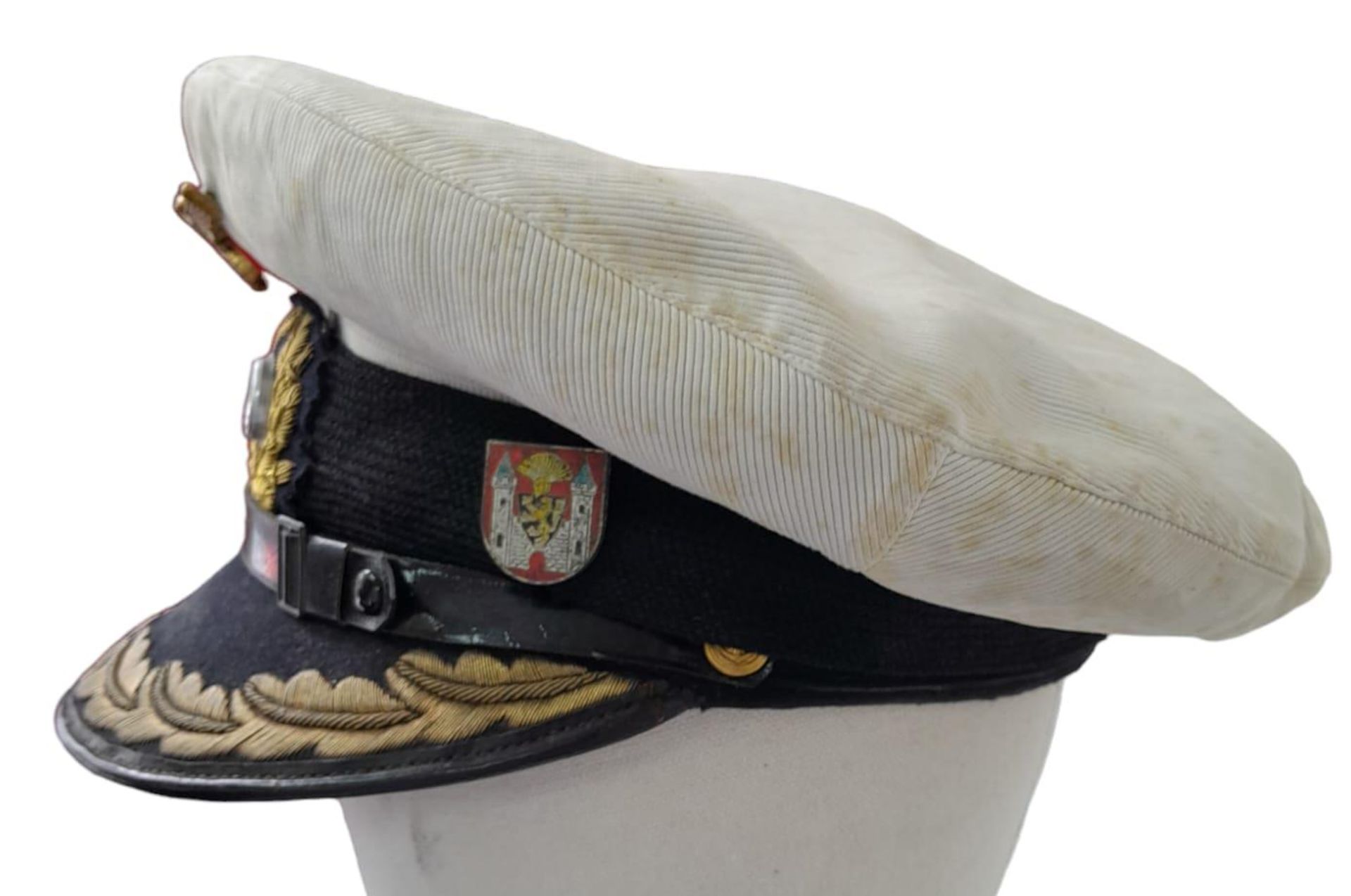 WW2 German Kriegsmarine U-Boat Captains Hat. - Image 2 of 7